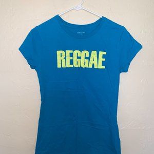 Adam Levine Reggae Basic Blue Cotton t-shirt size M New W/O Tag